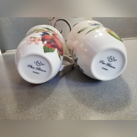 Lenox coffe cups mugs pear plum blossom FIRM - Picture 5 of 7